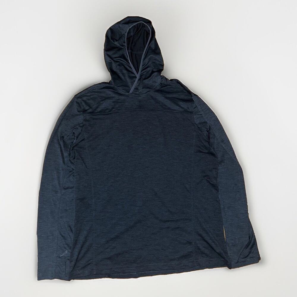 Kuhl Engineered Hoody L Blue Hoodie Hiking Outdoors Lightweight Gorpcore 22x25